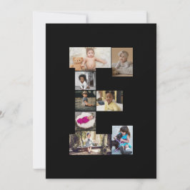 Designa Ditt Egen Bokstav E Foto Collage Kort