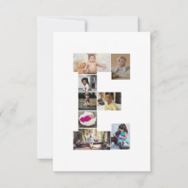 Designa Ditt Egen Bokstav E Foto Collage Kort