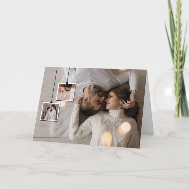 Designa Ditt Eget 3 Fotos Kollage Kort (Framsida)