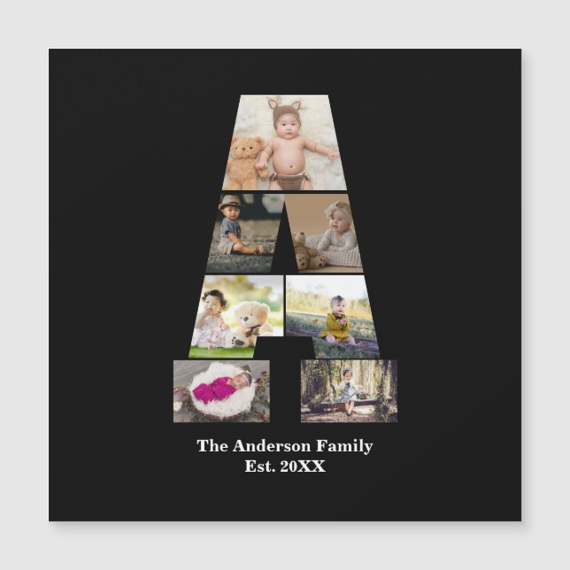 Designa Ditt Eget Bokstav A Fotocollage (Framsida)