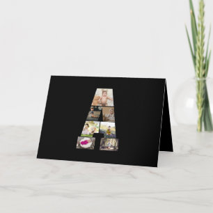 Designa Ditt Eget Bokstav A Fotokollage Kort