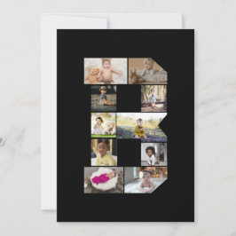 Designa Ditt Eget Bokstav B Foto Collage Julkort