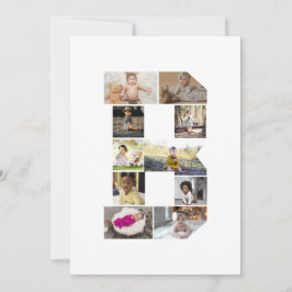 Designa Ditt Eget Bokstav B Foto Collage Kort