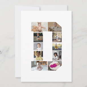 Designa Ditt Eget Bokstav D Fotocollage Kort