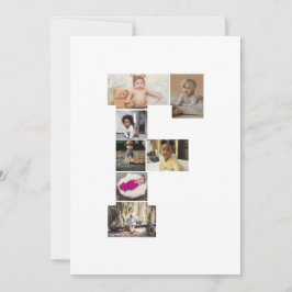 Designa Ditt Eget Bokstav F Fotocollage Julkort