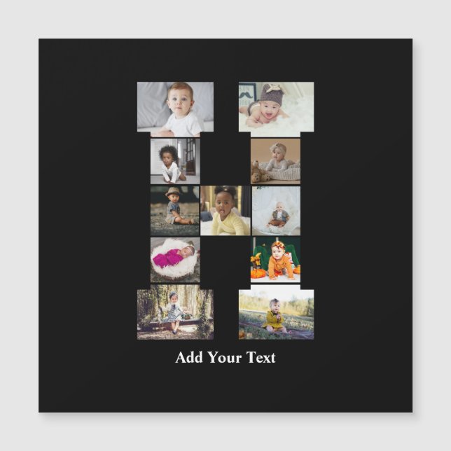 Designa Ditt Eget Bokstav H Fotocollage (Framsida)