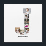 Designa Ditt Eget Bokstav J Foto Collage<br><div class="desc">Denna monogramfoto collage är en personlig design som kombinerar ett djärvt monogram (initialer eller en bokstav) med en samling fotografier som är konstnärligt arrangerade inom eller runt den. Det är ett stilfullt sätt att visa minnen samtidigt som det lägger till en unik,  elegant touch till dekoration eller presenter.</div>