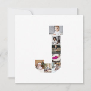 Designa Ditt Eget Bokstav J Foto Collage Julkort