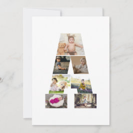 Designa Ditt Eget Bokstavs A Fotocollage Julkort