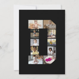 Designa Ditt Eget Bokstavs D Fotocollage Julkort