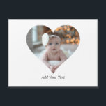 Designa Ditt Eget Enkelt Hjärtformat Foto<br><div class="desc">Denna anpassade hjärtformade fotoutformning arrangerar dina favoritminnen vackert i formen av ett hjärta, symboliserar kärlek och anknytning. Perfekt för speciella tillfällen som årsdagar, bröllop eller Alla hjärtans dag, denna design framhäver dina älskade minnen meningsfullt och konstnärligt. Dess unika layout skapar en visuellt fängslande souvenir, idealisk för att ge bort eller...</div>