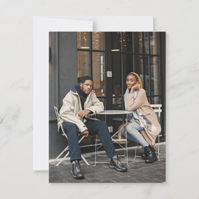 Designa Ditt Eget Enstaka Foto Anteckningskort (Framsida)