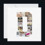 Designa Ditt Eget Foto Collage Med Bokstaven D Julkort<br><div class="desc">Denna monogram-fotocollage är en personlig design som kombinerar ett djärvt monogram (initialer eller en bokstav) med en samling bilder som är konstnärligt arrangerade inom eller runt den. Det är ett stilrent sätt att visa minnen samtidigt som det lägger till en unik,  elegant touch till dekoration eller presenter.</div>