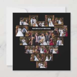 Designa Ditt Eget Kärleksformade Fotokollage Tack Kort