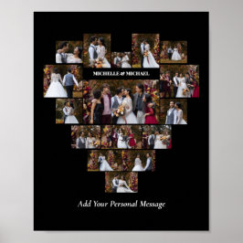 Designa Ditt Eget Kärlekshjärta Format Fotocollage Poster