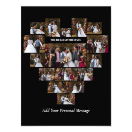 Designa Ditt Eget Kärlekshjärta Format Fotokollage Fototryck