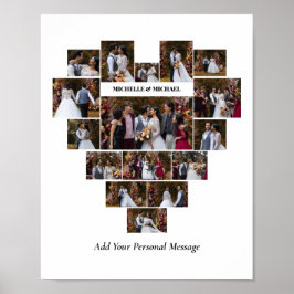 Designa Ditt Eget Kolla Hjärtformat Fotokollage Poster