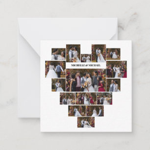 Designa Ditt Eget Kolla med Fotocollage i Hjärtfor Anteckningskort