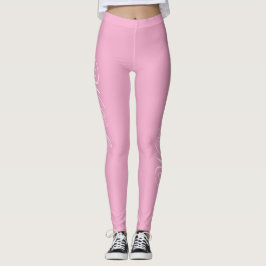 Designa Ditt Eget Namn på Stylish Ljusrosa Leggings