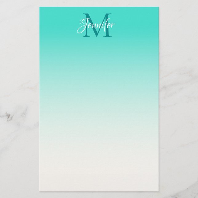 Designa Ditt Eget Personliga Monogram Ombre (Framsida)
