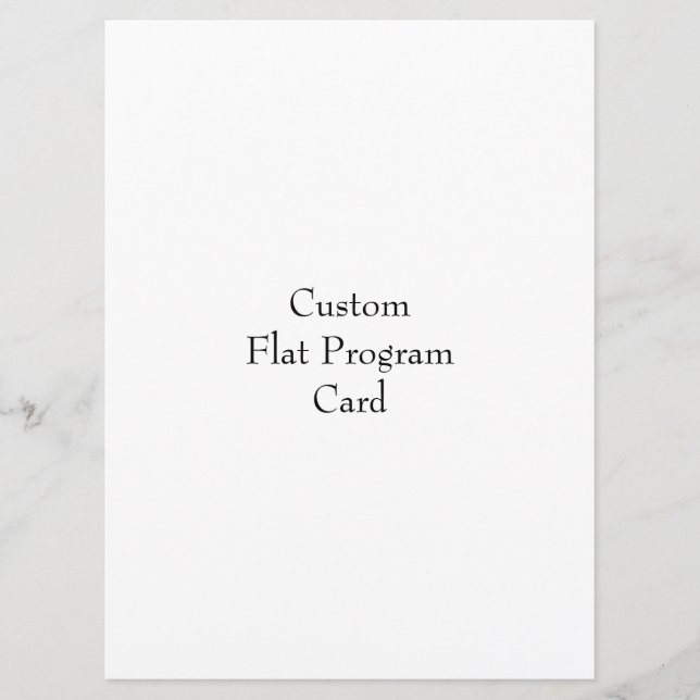 Designa ditt eget platta programkort program (Framsida)