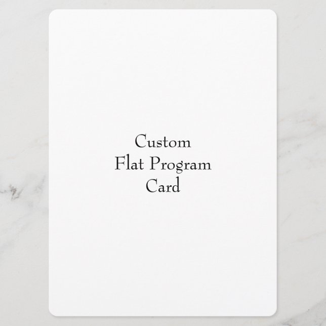 Designa ditt eget platta programkort program (Framsida)