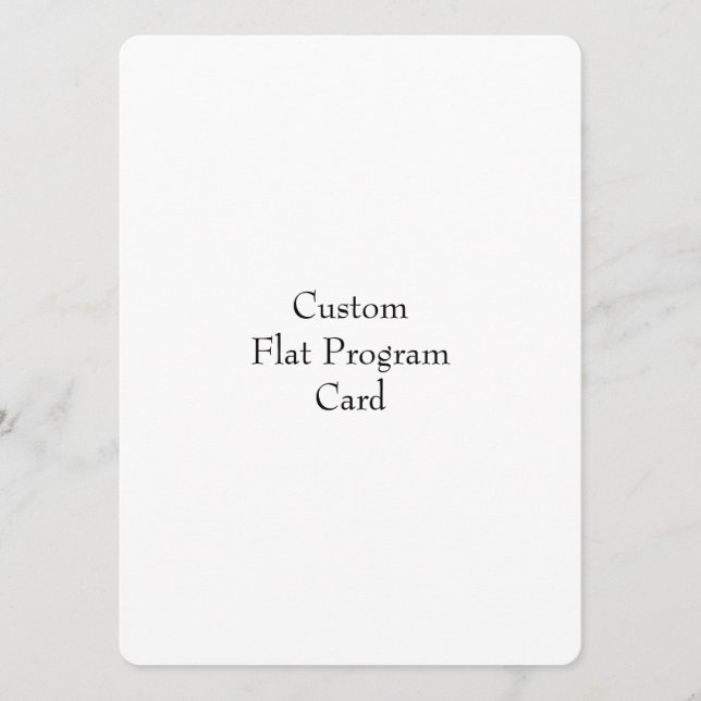 Designa ditt eget platta programkort program (Framsida)