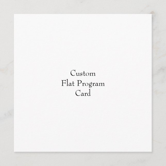 Designa ditt eget platta programkort program (Framsida)