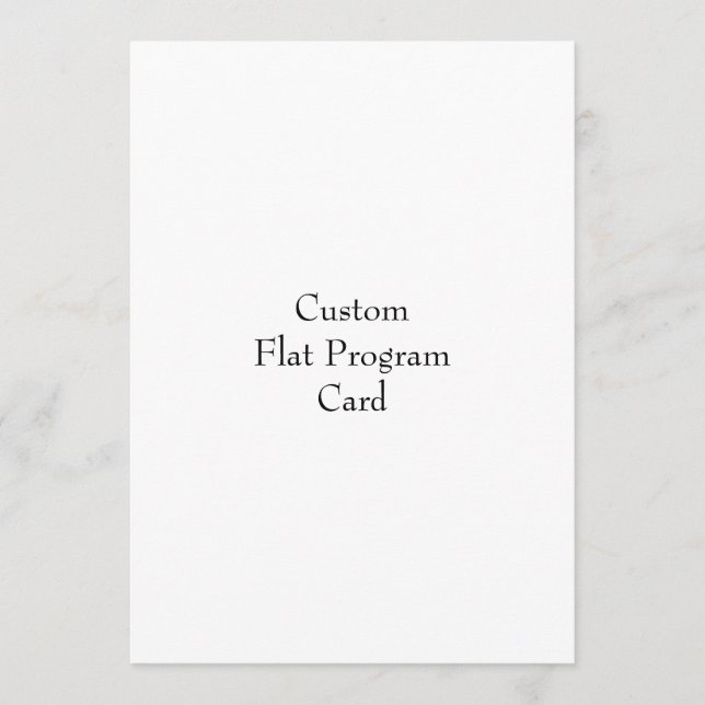 Designa ditt eget platta programkort program (Framsida)