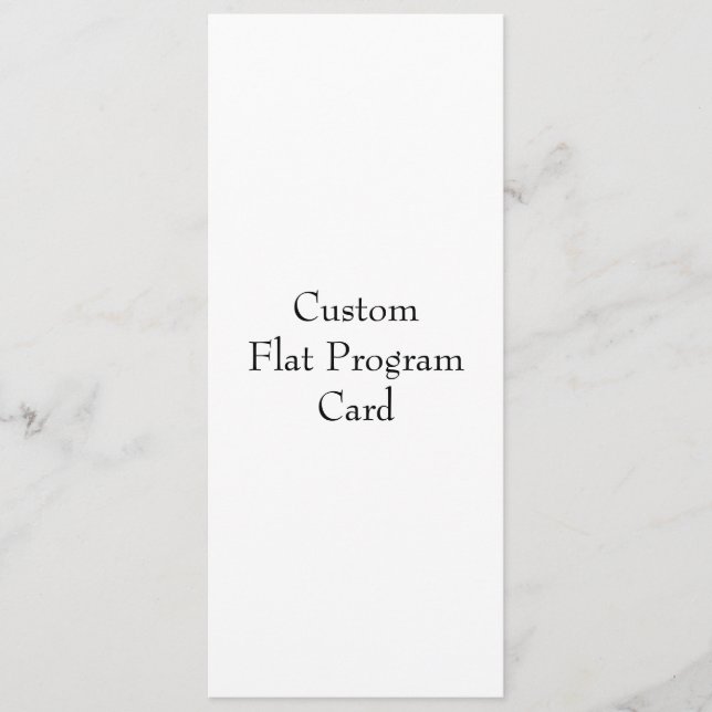 Designa ditt eget platta programkort program (Framsida)