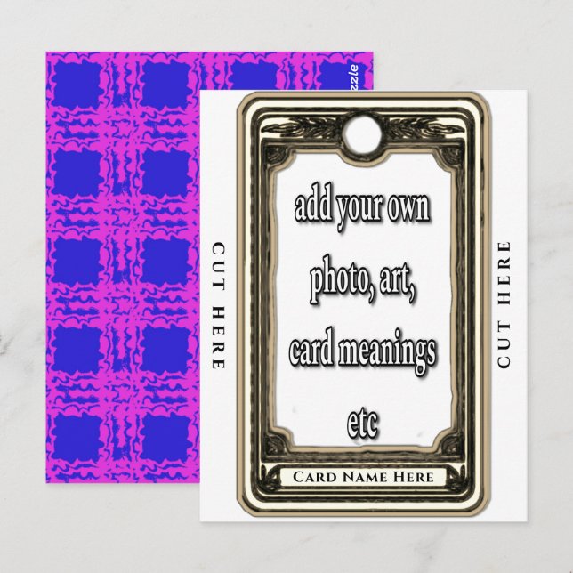 Designa Ditt Eget Tarotkort Vykort (Fram/baksida)