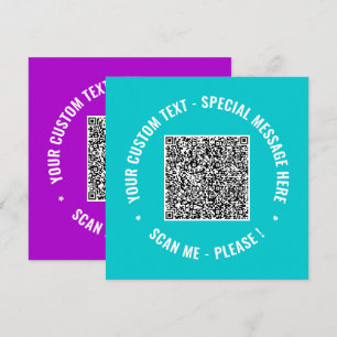 Designa Egen Välkomstkort med QR-kodsexempel