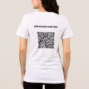 Designa Eget Varumärke och QR-kod Affär T Shirt
