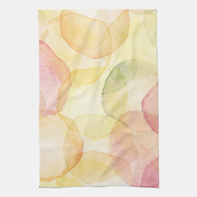 Designad abstrakt bakgrund med vattenfärg kökshandduk (Vertikal)