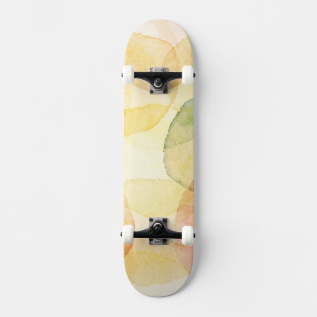 Designad abstrakt bakgrund med vattenfärg skateboard bräda 19,5 cm (Framsida)