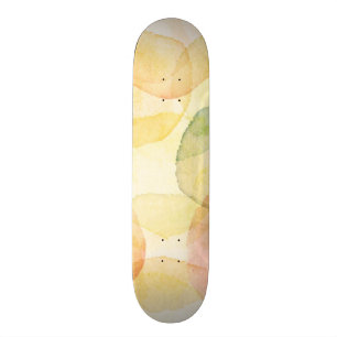 Designad abstrakt bakgrund med vattenfärg skateboard bräda 19,5 cm