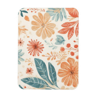 Designad abstrakt blomma magnet