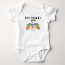 Designad av Gud Abstrakt Butterfly Baby Tees/