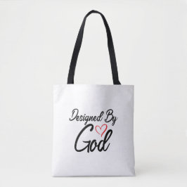 Designad av Gud Shoulder Tote Bag Tygkasse