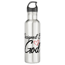 Designad av gud Stainless Steel 24 oz Vattenflaska