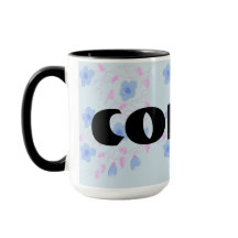 Designad blå Blommigt