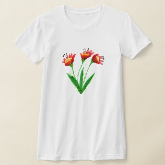 Designad Bright-Blommigt Tröja (Laydown)