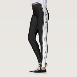 Designad design - lägg till text leggings