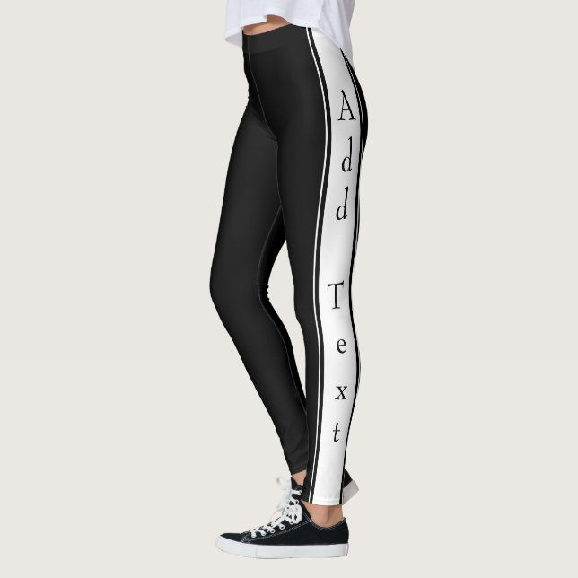 Designad design - lägg till text leggings (Vänster)