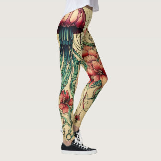 designad geléfisk leggings