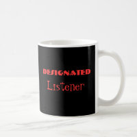 Designad lyssnare Funny Mug