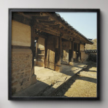 Designad med ett foto av Sydkorea, svart F