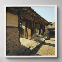 Designad med foto av Sydkorea, vit F