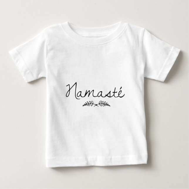 Designad Namaste Yoga Tee Shirt (Framsida)