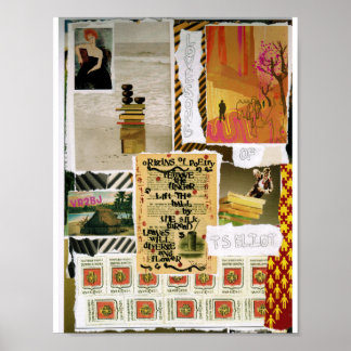 Designad och kollage-Poster av konstterapi Poster